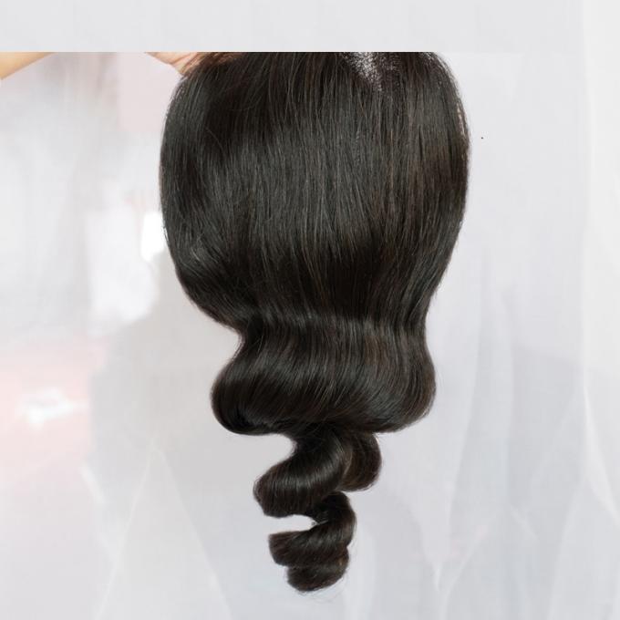 Malaysian Loose Wave Closure 4X4 Silk Soft Full Ends Cuticles Human Hair Closure