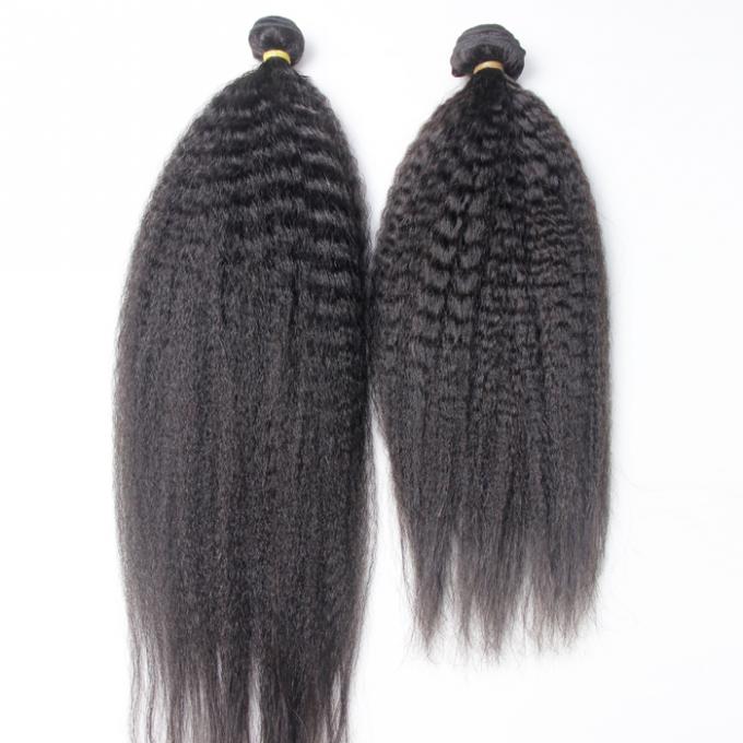 100% Human Yaki Straight Hair Weave Unprocessed Grade 7A Virgin Remy Hair