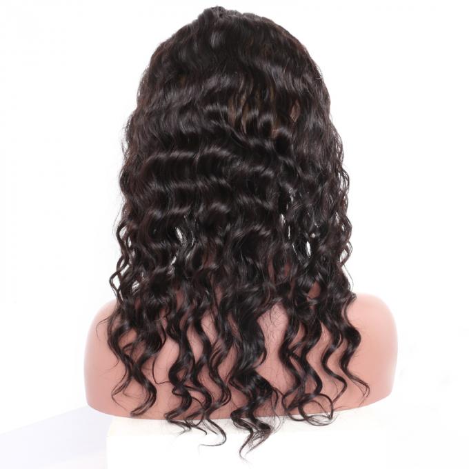 Pre Plucked 360 Swiss Lace Frontal Loose Wave High Grade Virgin Brazilian Hair Weave